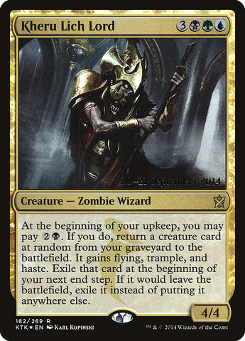 Kheru Lich Lord [Khans of Tarkir Prerelease Promos] 