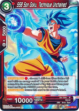 SSB Son Goku, Unchained Technique (BT11-006) [Vermilion Bloodline] 