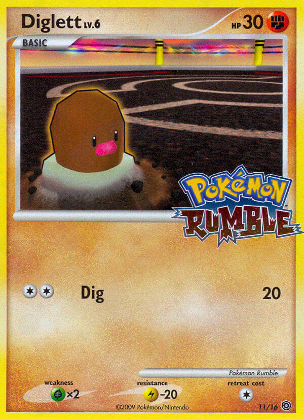 Diglett (11/16) [Pokémon Rumble] 