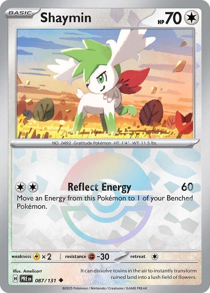 Shaymin (087/131) (Poke Ball Pattern) [Scarlet &amp; Violet: Prismatic Evolutions] 