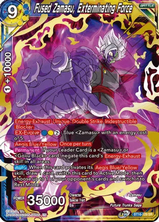 Fused Zamasu, Exterminating Force (BT16-129) [Realm of the Gods] 