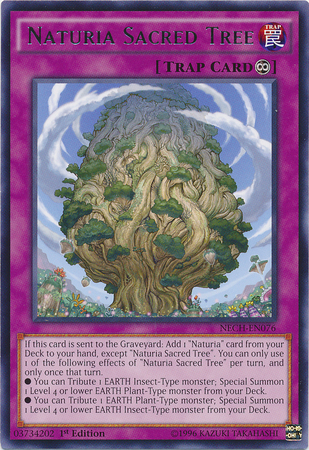 Naturia Sacred Tree [NECH-EN076] Rare 