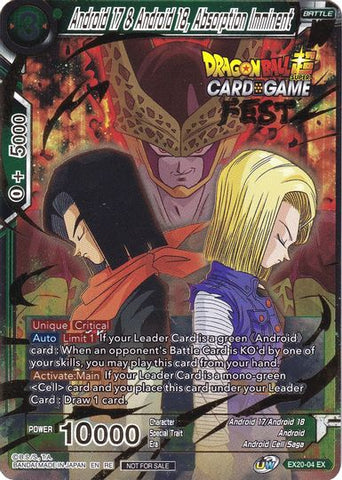 Android 17 &amp; Android 18, Imminent Absorption (Card Game Fest 2022) (EX20-04) [Tournament Promotion Cards] 