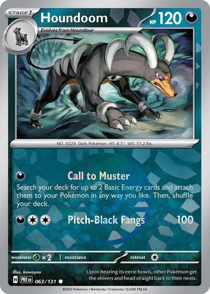 Houndoom (063/131) (Poke Ball Pattern) [Scarlet &amp; Violet: Prismatic Evolutions] 