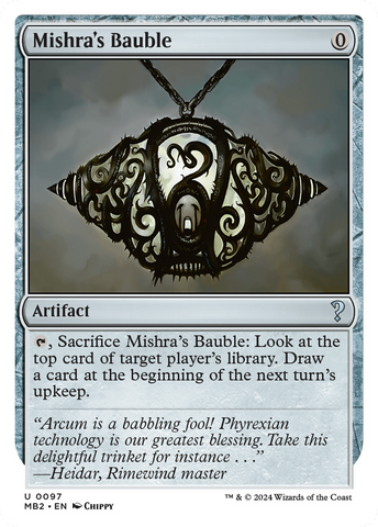 Mishra's Bauble (White Border) [Mystery Booster 2] 