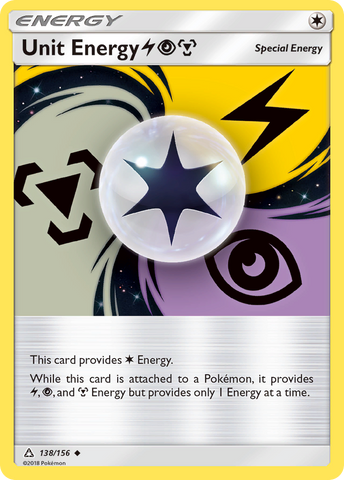 Unit Energy (138/156) (Lightning, Psychic, Metal) [Sun &amp; Moon: Ultra Prism] 
