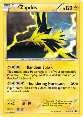 Zapdos (41/99) (Blister Exclusive) [Black &amp; White: Next Destinies] 