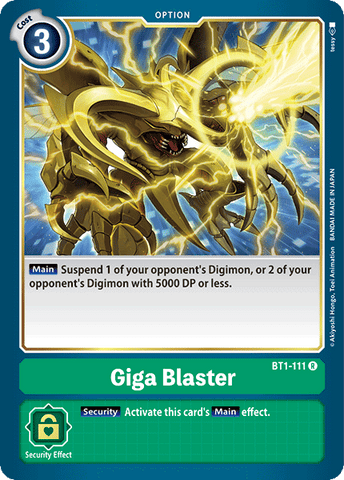 Giga Blaster [BT1-111] [Release Special Booster Ver.1.0] 