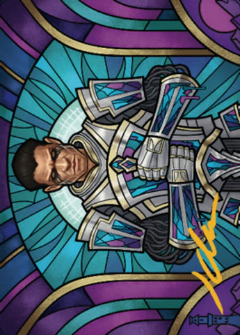 Aron, Benalia's Ruin Art Card (Gold-Stamped Signature) [Dominaria United Art Series] 