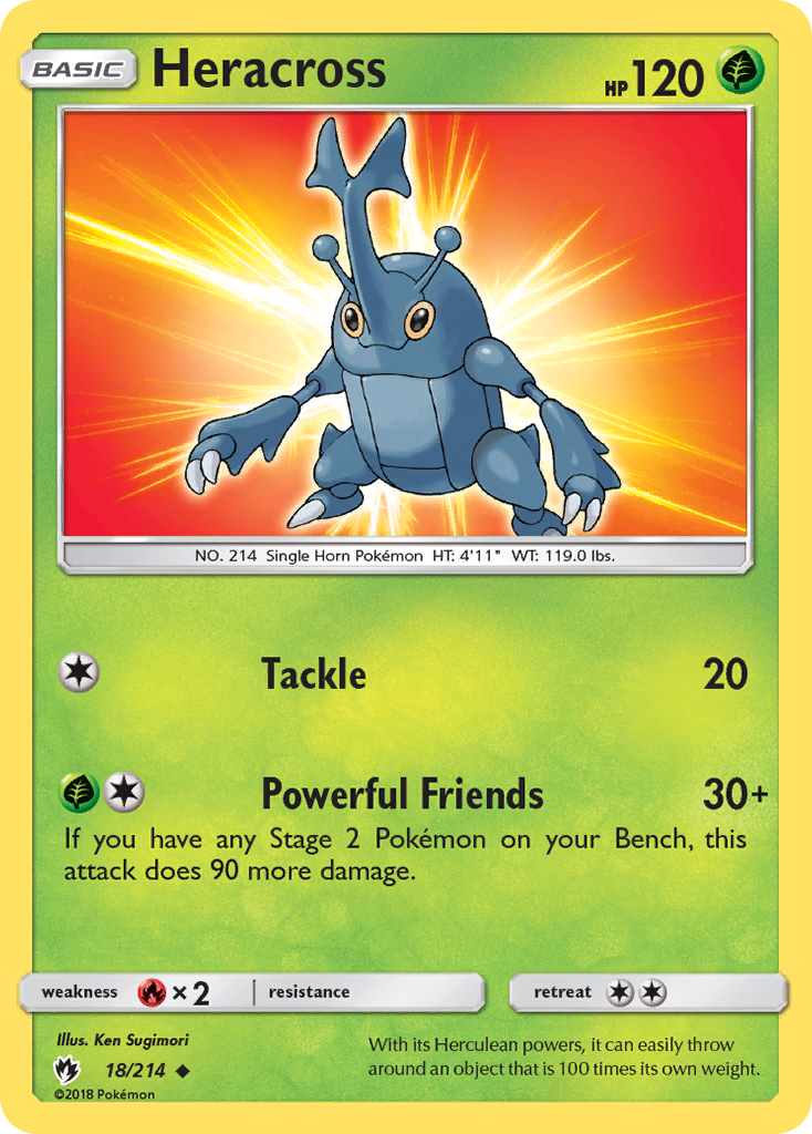 Heracross (18/214) [Sun &amp; Moon: Lost Thunder] 