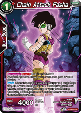 Chain Attack Fasha (Uncommon) (BT13-007) [Supreme Rivalry] 