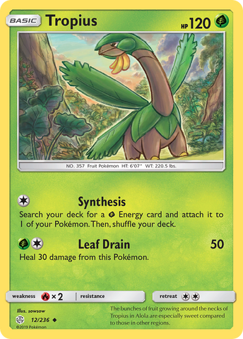 Tropius (12/236) [Sun &amp; Moon: Cosmic Eclipse] 
