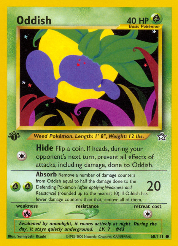 Oddish (68/111) [Neo Genesis 1st Edition] 