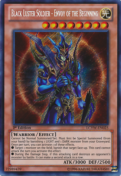 Black Luster Soldier - Envoy of the Beginning [LCYW-EN025] Secret Rare 
