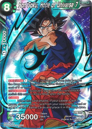 Son Goku, Hope of Universe 7 (TB1-052) [The Tournament of Power] 