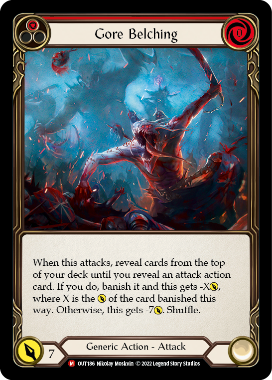 Gore Belching [OUT186] (Outsiders)  Rainbow Foil