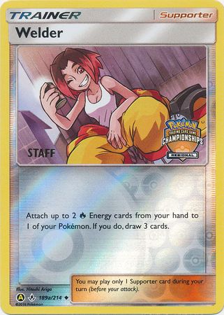 Welder (189a/214) (Regional Championship Promo Staff) [Sun &amp; Moon: Unbroken Bonds] 