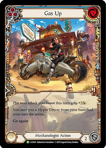 Gas Up (Blue) [LGS204] (Promo) Rainbow Foil 