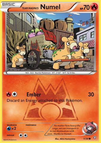 Team Magma's Numel (1/34) [XY: Double Crisis] 