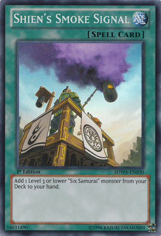 Shien's Smoke Signal [SDWA-EN030] Super Rare 