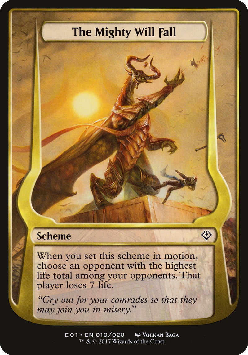 The Mighty Will Fall (Schemes) [Archenemy: Nicol Bolas Schemes] 
