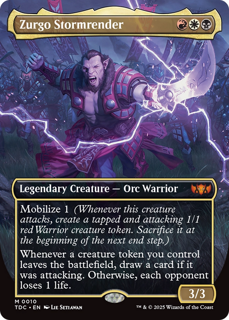 Zurgo Stormrender (Borderless) [Tarkir: Dragonstorm Commander] 