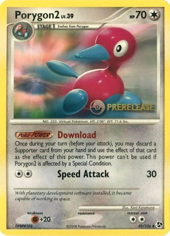 Porygon2 (49/106) (Prerelease Promo) [Diamond &amp; Pearl: Black Star Promos] 