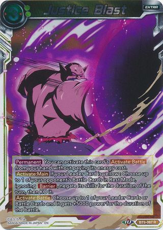 Justice Blast (BT9-067) [Universal Onslaught] 