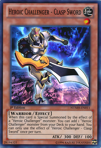 Heroic Challenger - Clasp Sword [NUMH-EN011] Super Rare 