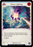 Weave Lightning (Blue) [ELE182] (Tales of Aria) 1st Edition Rainbow Foil 