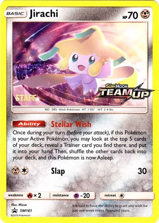 Jirachi (SM161) (Staff) [Sun &amp; Moon: Black Star Promos] 