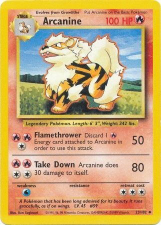 Arcanine (23/102) [Base Set Unlimited] 