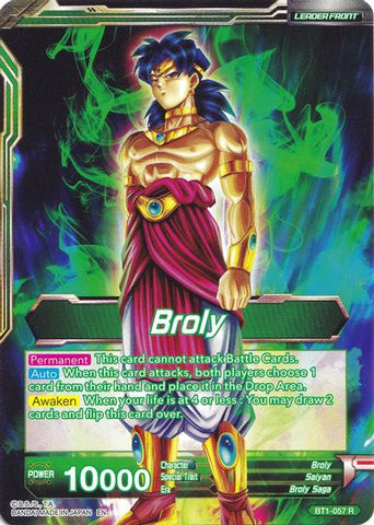 Broly // Broly, The Legendary Super Saiyan (Collector's Selection Vol. 1) (BT1-057) [Promotion Cards] 