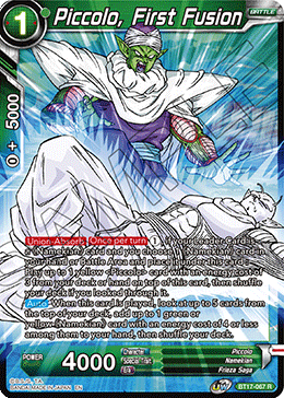 Piccolo, First Fusion (BT17-067) [Ultimate Squad] 