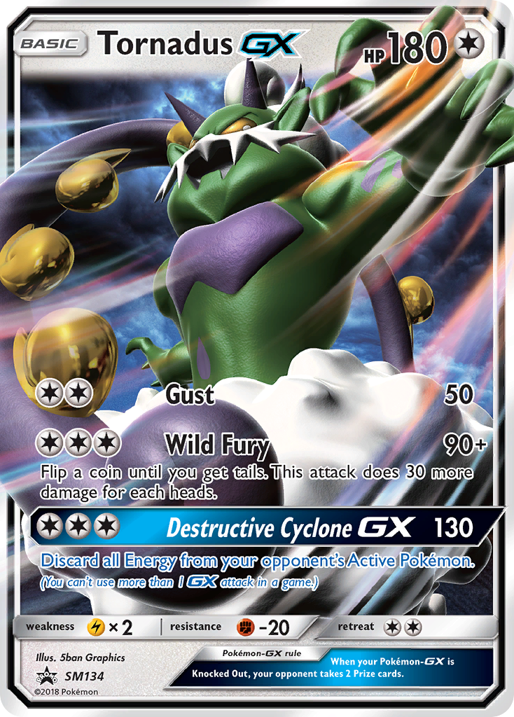 Tornadus GX (SM134) [Sun &amp; Moon: Black Star Promos] 