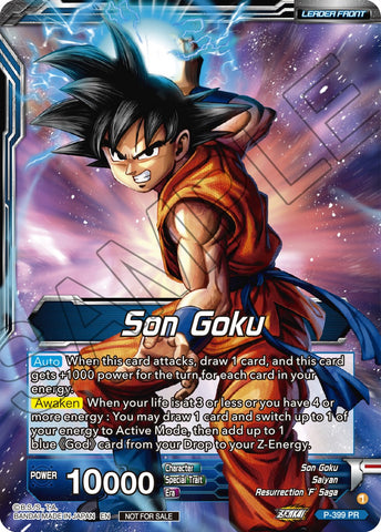 Son Goku // Super Saiyan Blue Son Goku Returns (Gold-Stamped) (P-399) [Promotion Cards] 