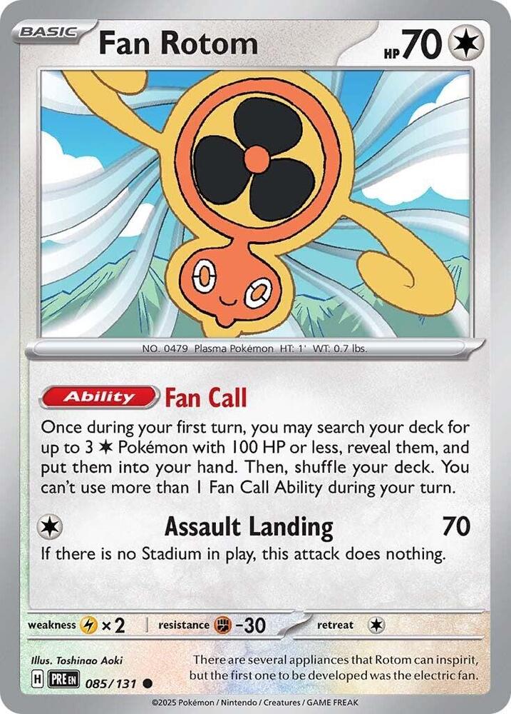 Fan Rotom (085/131) [Scarlet &amp; Violet: Prismatic Evolutions] 