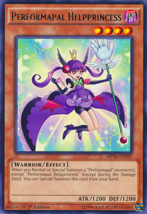 Performapal Helpprincess [MP16-EN107] Rare 