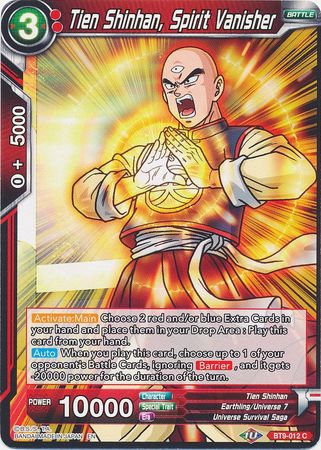 Tien Shinhan, Spirit Vanisher (BT9-012) [Universal Onslaught] 