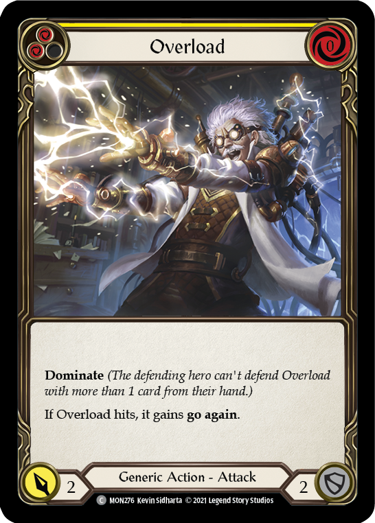 Overload (Yellow) [MON276] (Monarch) 1st Edition Normal 