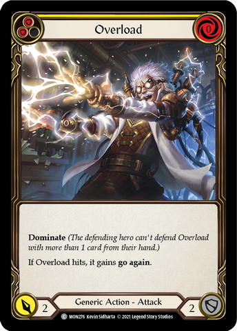 Overload (Yellow) [MON276] (Monarch) 1st Edition Normal 