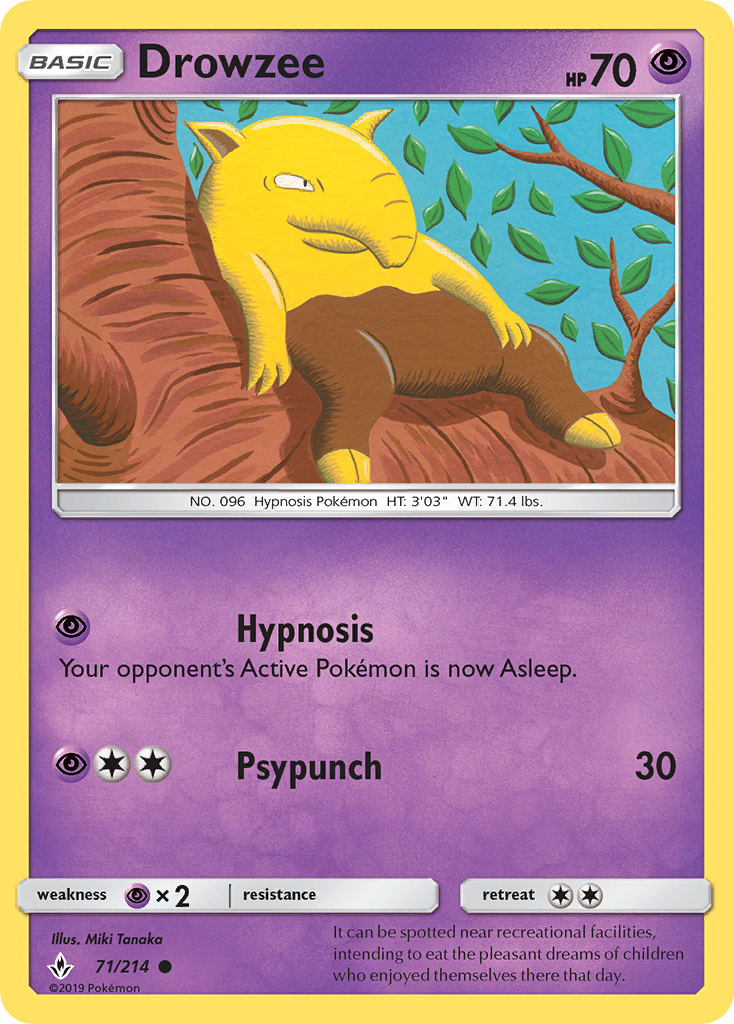 Drowzee (71/214) [Sun &amp; Moon: Unbroken Bonds] 