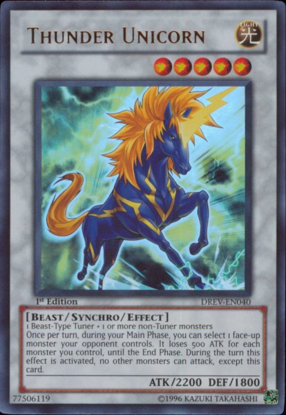 Thunder Unicorn [DREV-EN040] Ultra Rare 
