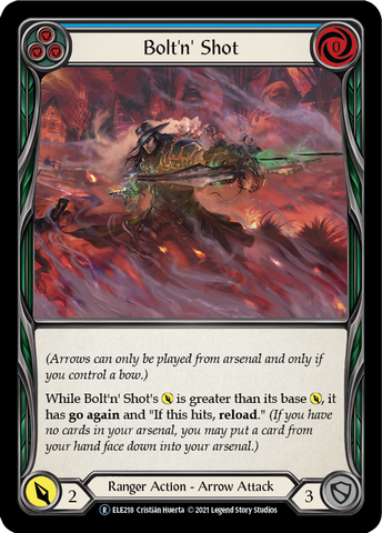 Bolt'n' Shot (Blue) [U-ELE218] (Tales of Aria Unlimited) Unlimited Rainbow Foil 