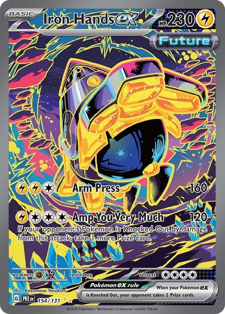 Iron Hands ex (154/131) [Scarlet &amp; Violet: Prismatic Evolutions] 