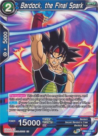 Bardock, the Final Spark (DB3-028) [Giant Force] 