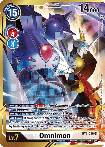 Omnimon [BT5-086] (Alternate Art - Nakano Haito) [Battle of Omni] 