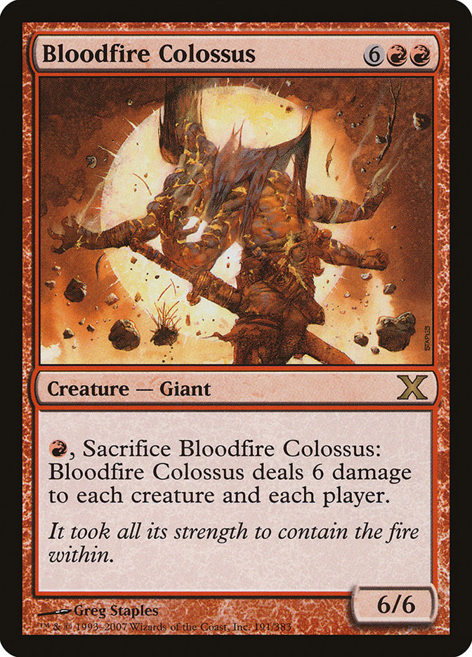 Bloodfire Colossus [Tenth Edition] 