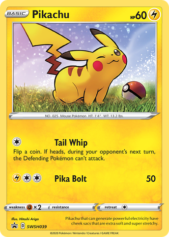 Pikachu (SWSH039) [Sword &amp; Shield: Black Star Promos] 