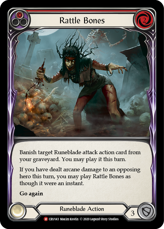 Rattle Bones [CRU143] (Crucible of War)  1st Edition Rainbow Foil